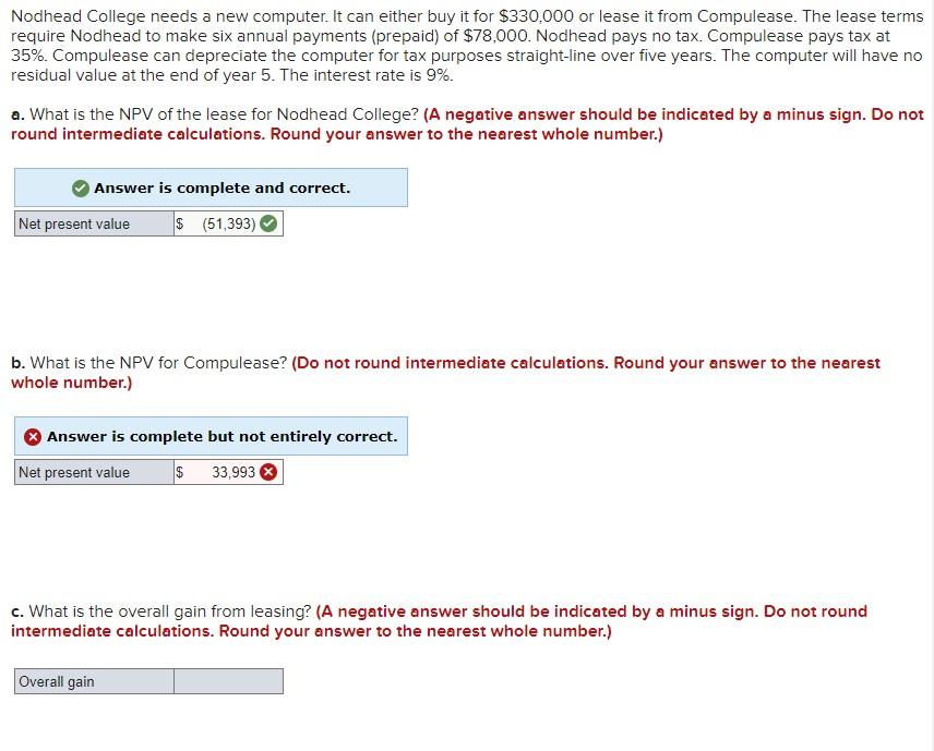 Nodhead College needs a new computer. It can either buy it