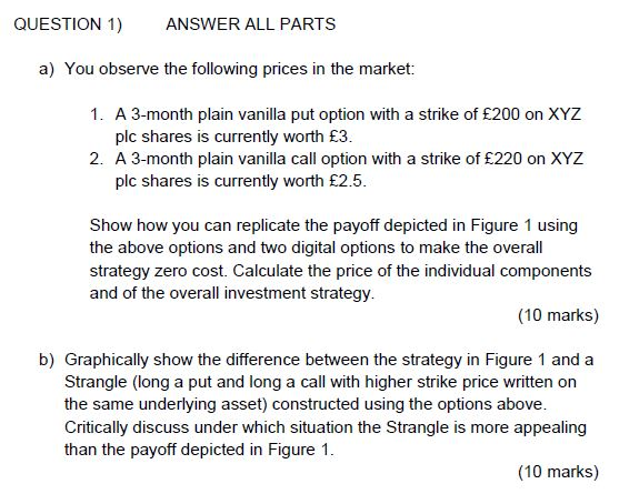 ALL ANSWER BY PAPER, NOT BY EXCEL PLEASE QUESTION 1) ANSWER ALL