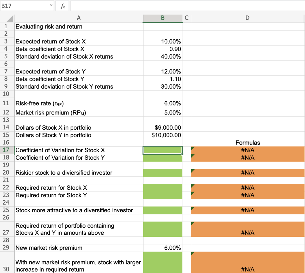 a 12.0% expected return, a beta coefficient of 1.1, and a 30.0%
