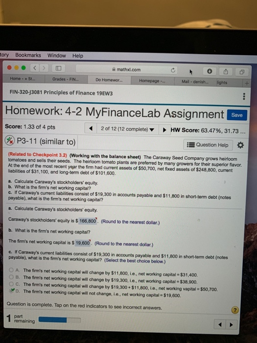  tory Bookmarks Window Help mathxl.com Home - St Grades- FIN Do