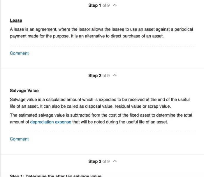to have different computation orientation. A. B. The Decision to Lease or