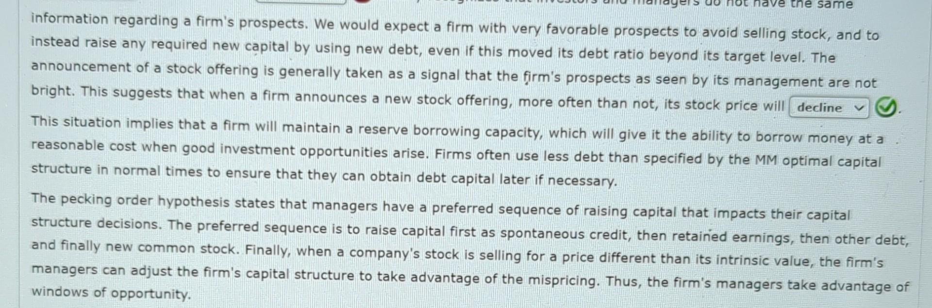 began in 1958 when Professors Modigliani and Miller (MM) published a paper