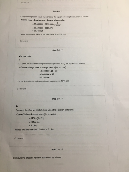 depreciation class. At the end of four years, the market value of