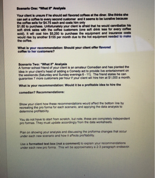 what is being requested. A new client of yours, Sarah Rhinhart, wants