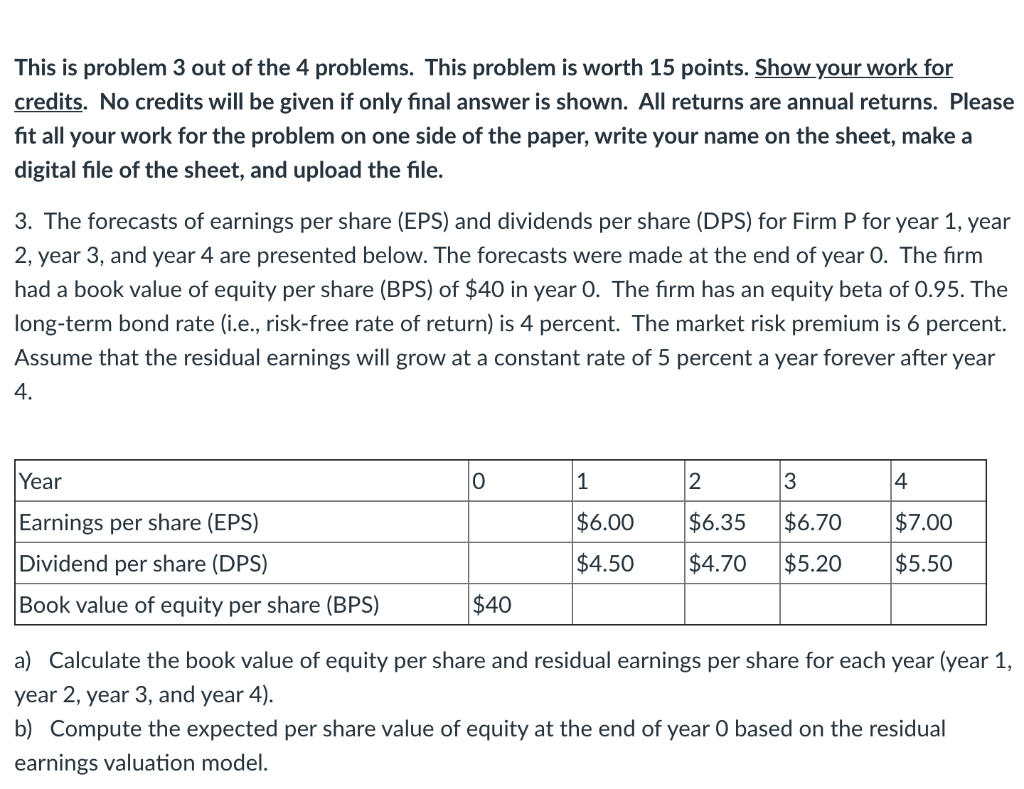 This is problem 3 out of the 4 problems. This problem