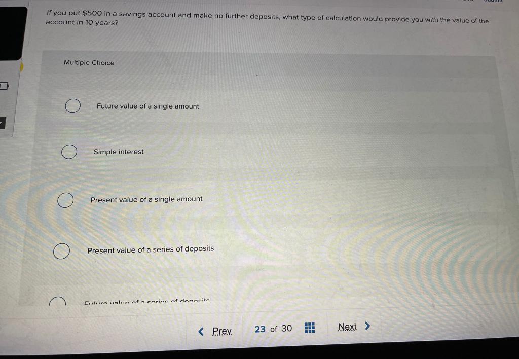 please answer it all and well!!!!!!! If you put $500 in