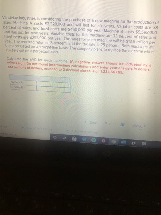 an initial fixed asset investment of $2.28 million. The fixed asset will