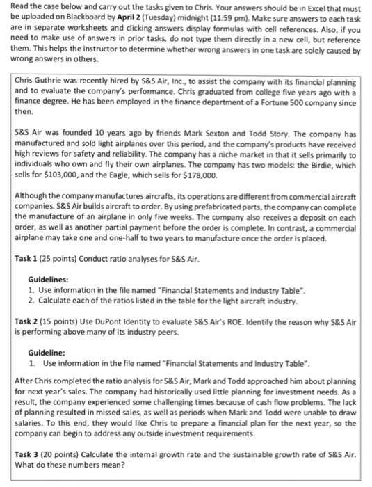  Read the case below and carry out the tasks given to