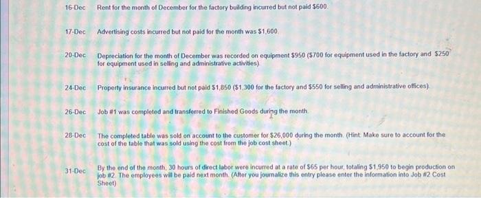 customized for the customer. This month, you have been asked to develop