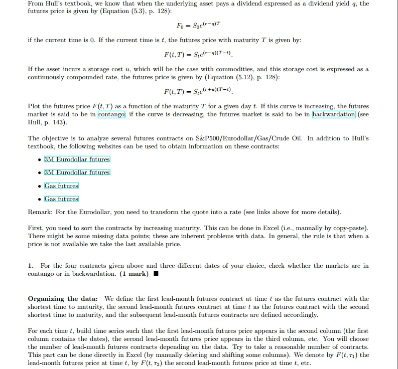 From Hull's textbook, we know that when the underlying asset pays