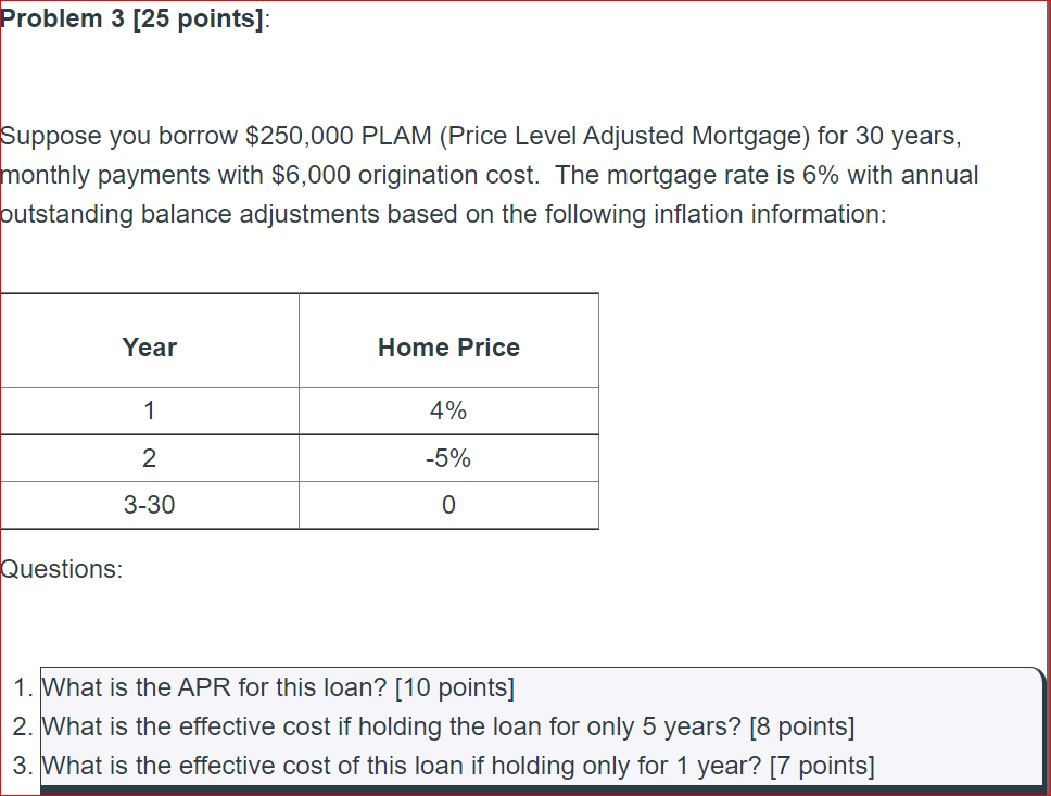 Please help me with the following question Problem 3 [25 points]: Suppose