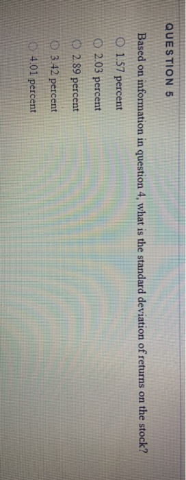 the following information? State of Probability of Rate of Return Economy State