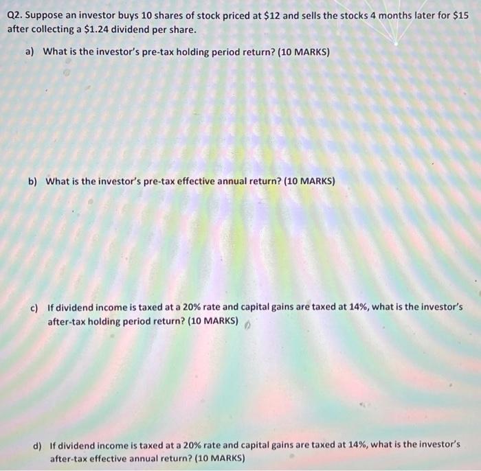 I need all answers with formulas please, andI need as soon as