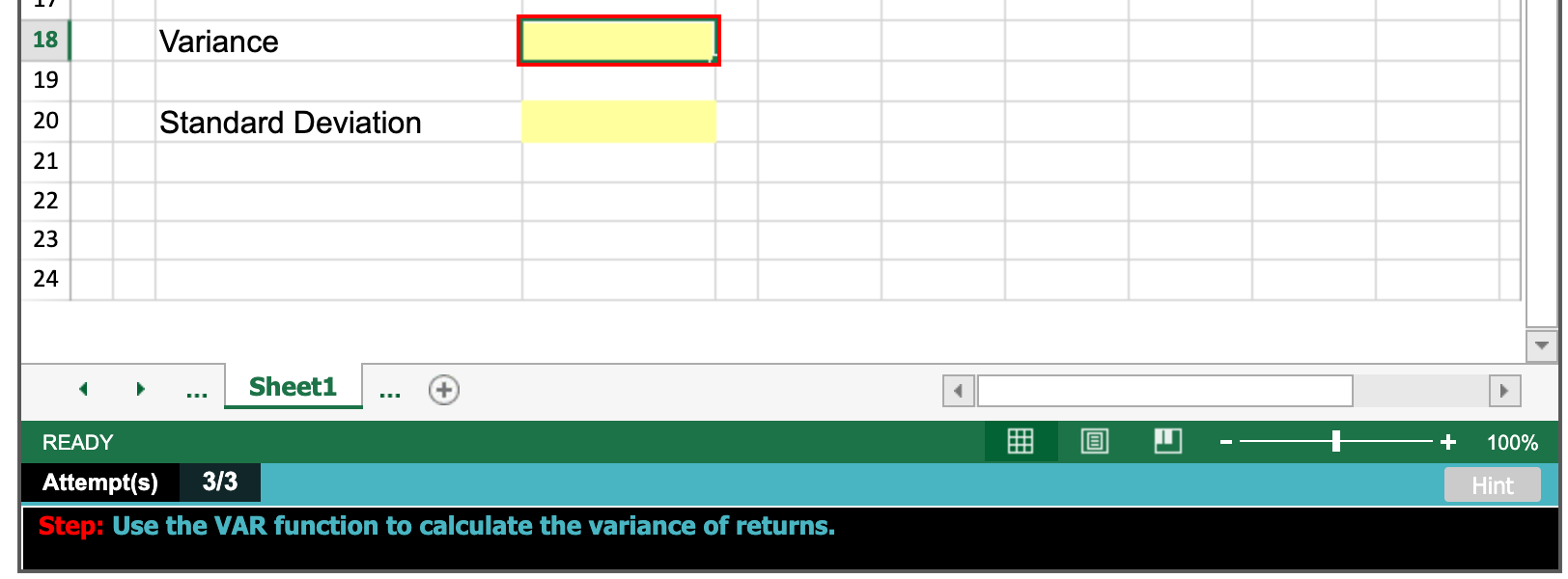 Computer's stock over the past five years. What is the arithmetic average