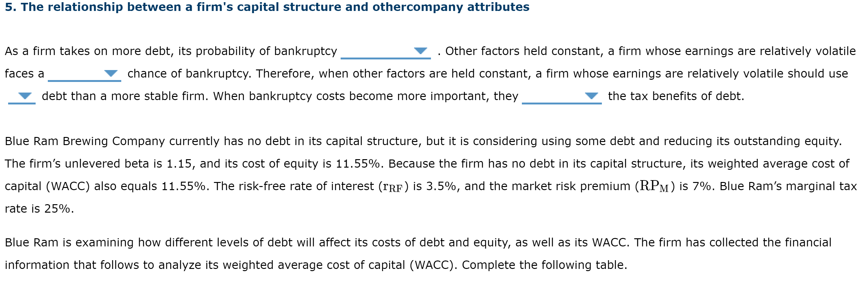 Hello , I need help with solving this assignment. Thank you 5.
