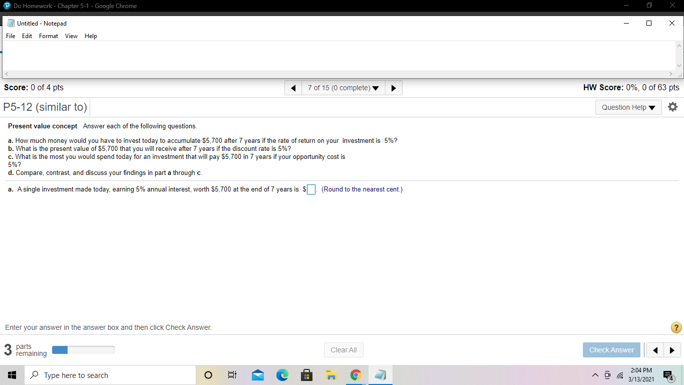 Notepad File Edit Format View Help Score: 0 of 1 pt 6