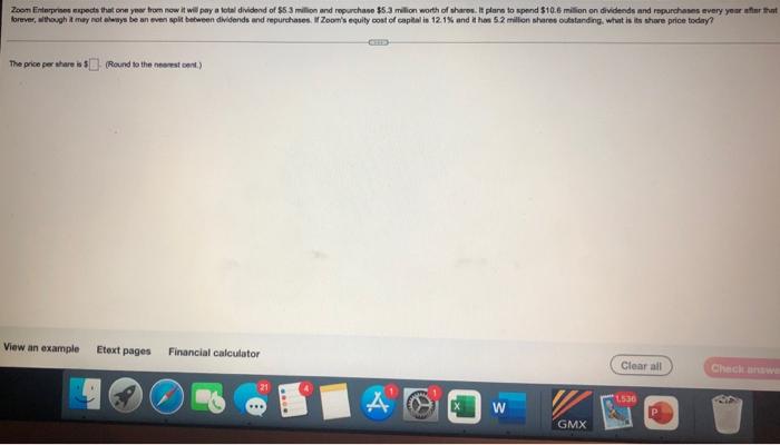  Zoom Enterprises expects that one year from now it will pay