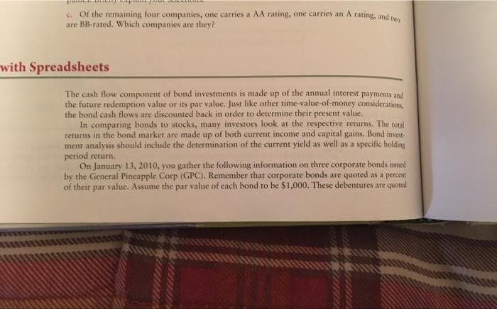 please do in excel and show all steps and formulas. please answer