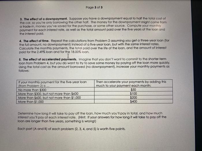 can be anything from a completely realistic purchase that you're considering right