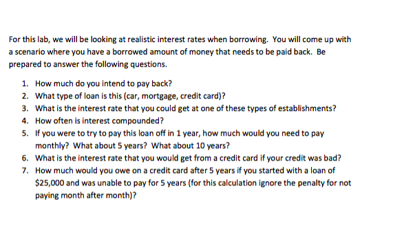 Please answer all! Will rate high :) For this lab, we