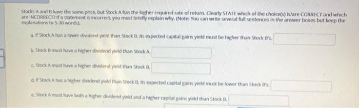 thats incorrect write a brief 5-30 words on why its incorrect Stocks