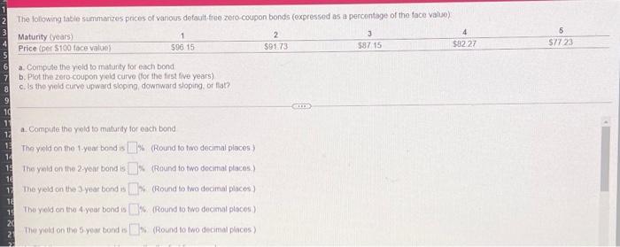  help on this would be great :) The following table summarizes