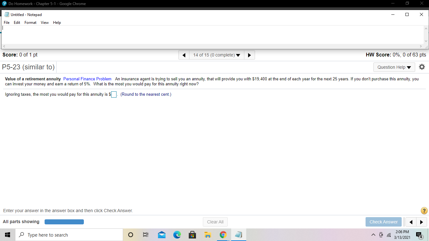  Do Homework - Chapter 5-1 - Google Chrome o Untitled -