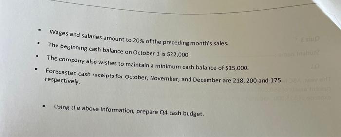 October, November, and December. The company's purchases in August and September were