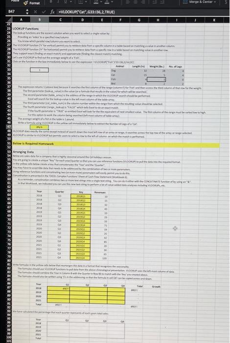 please solve for all yellow cells and show formula Format 3 Merge