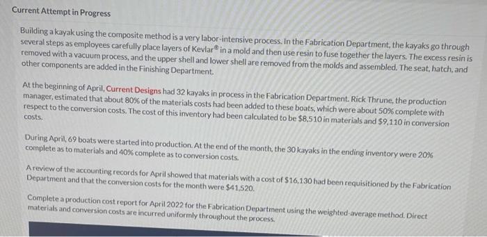  Current Attempt in Progress Building a kayak using the composite method