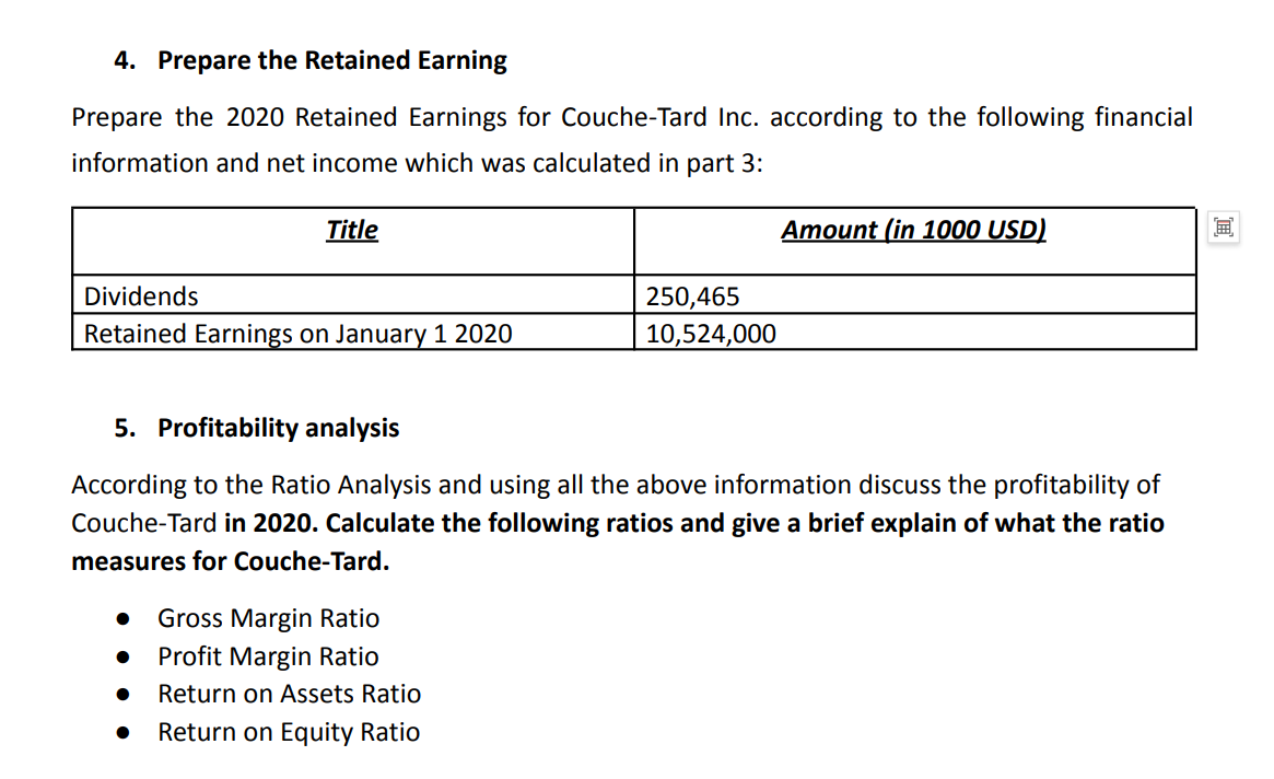 nature of the scenario of interest. Mini Case Study 1 Alimentation Couche-Tard