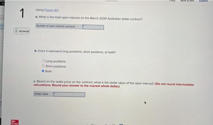  Using Figure 14.1: a. What is the total open interest on