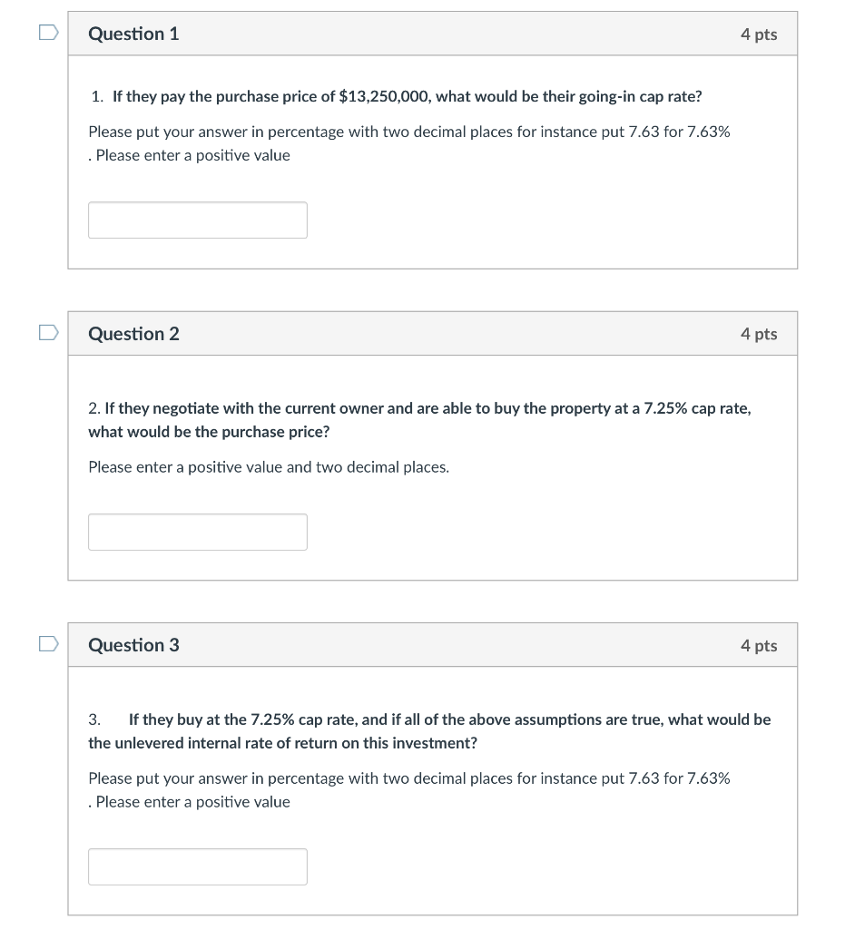 1-3 ARE ONE QUESTION. PUT ANSWER IN TWO DECIMAL FORM Question 1