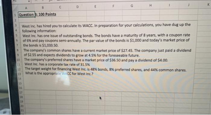  pleaee include excel instuctions G H B E A D 1