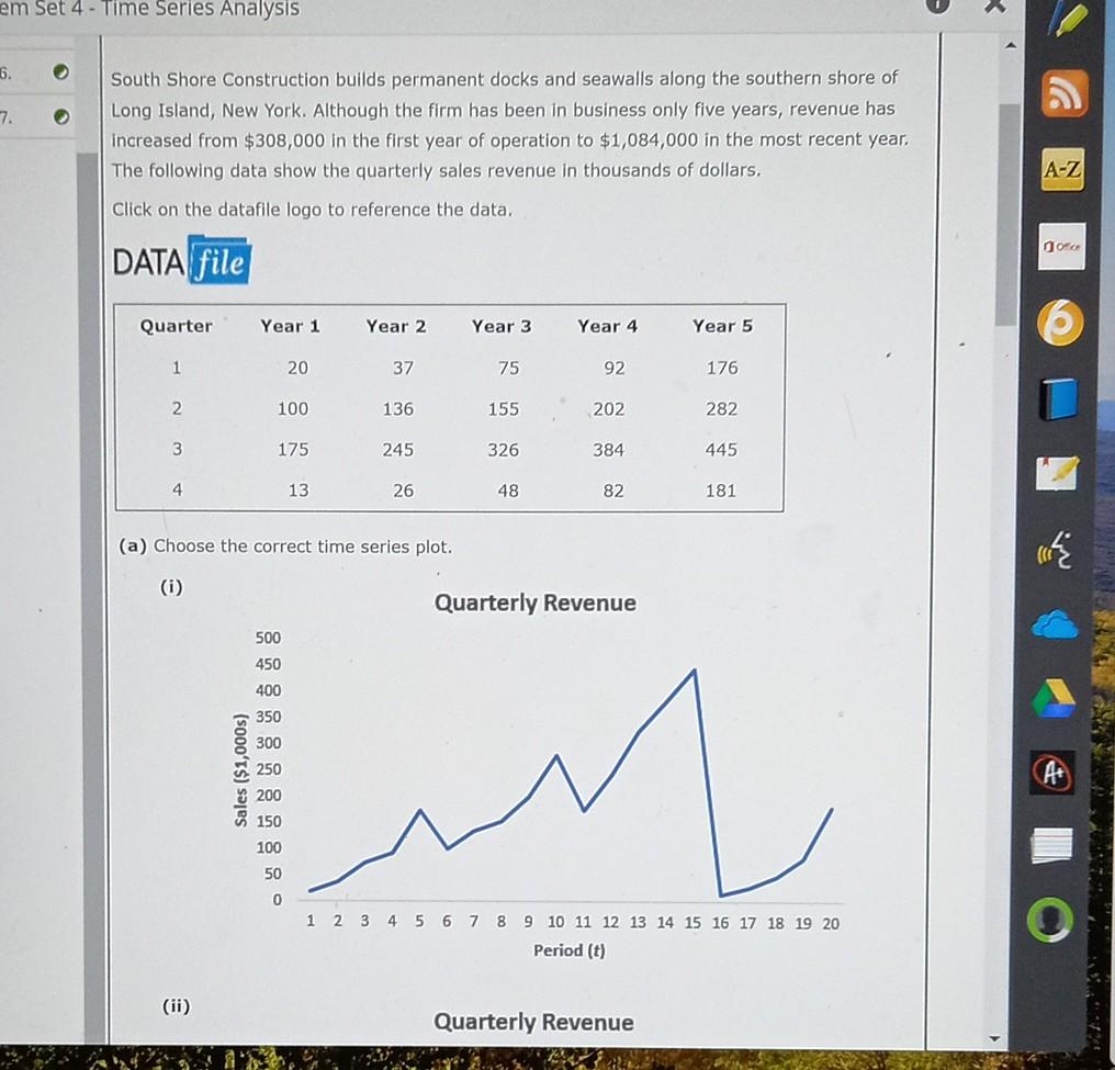 Time series Analysis: all information given is provided. only thing not
