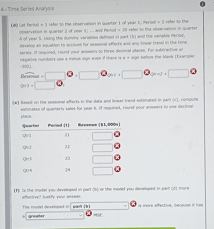 Set 4 - Time Series Analysis 6. 7. South Shore Construction builds