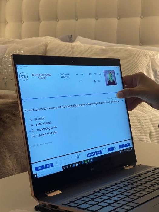  - - psi X END PROCTORING SESSION CHAT WITH PROCTOR A