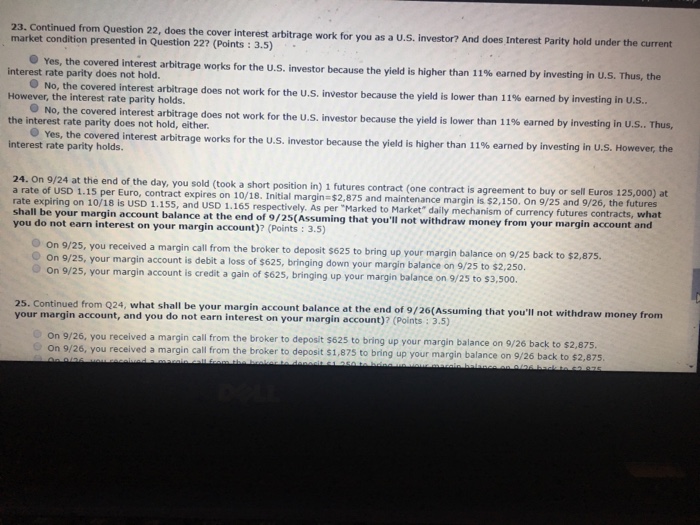  Please answer 23 & 24 23. Continued from Question 22, does