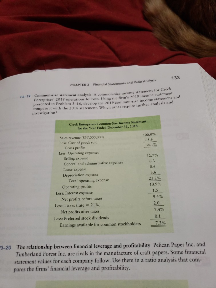 133 CHAPTER 3 Financial Statements and Ratio Analysis Common-size statement analysis