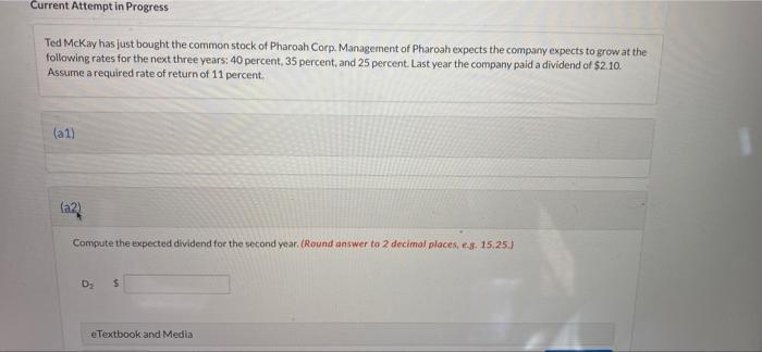  Current Attempt in Progress Ted McKay has just bought the common