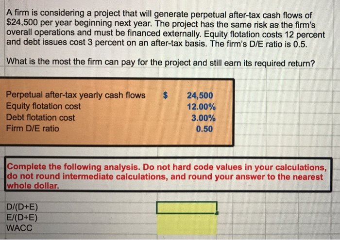 demonstrate the formulas please as to how you got the answer. A