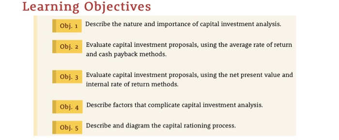  Select a major capital project. Explain the project and indicate how
