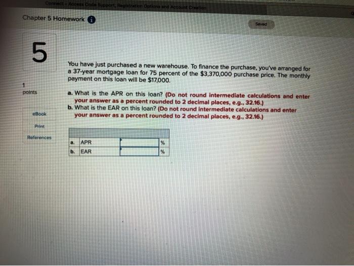  Connect Access Code Support Roglior Options and Account Creation Chapter 5