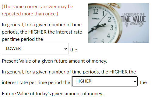 12 TIMEX 2 (The same correct answer may be repeated more