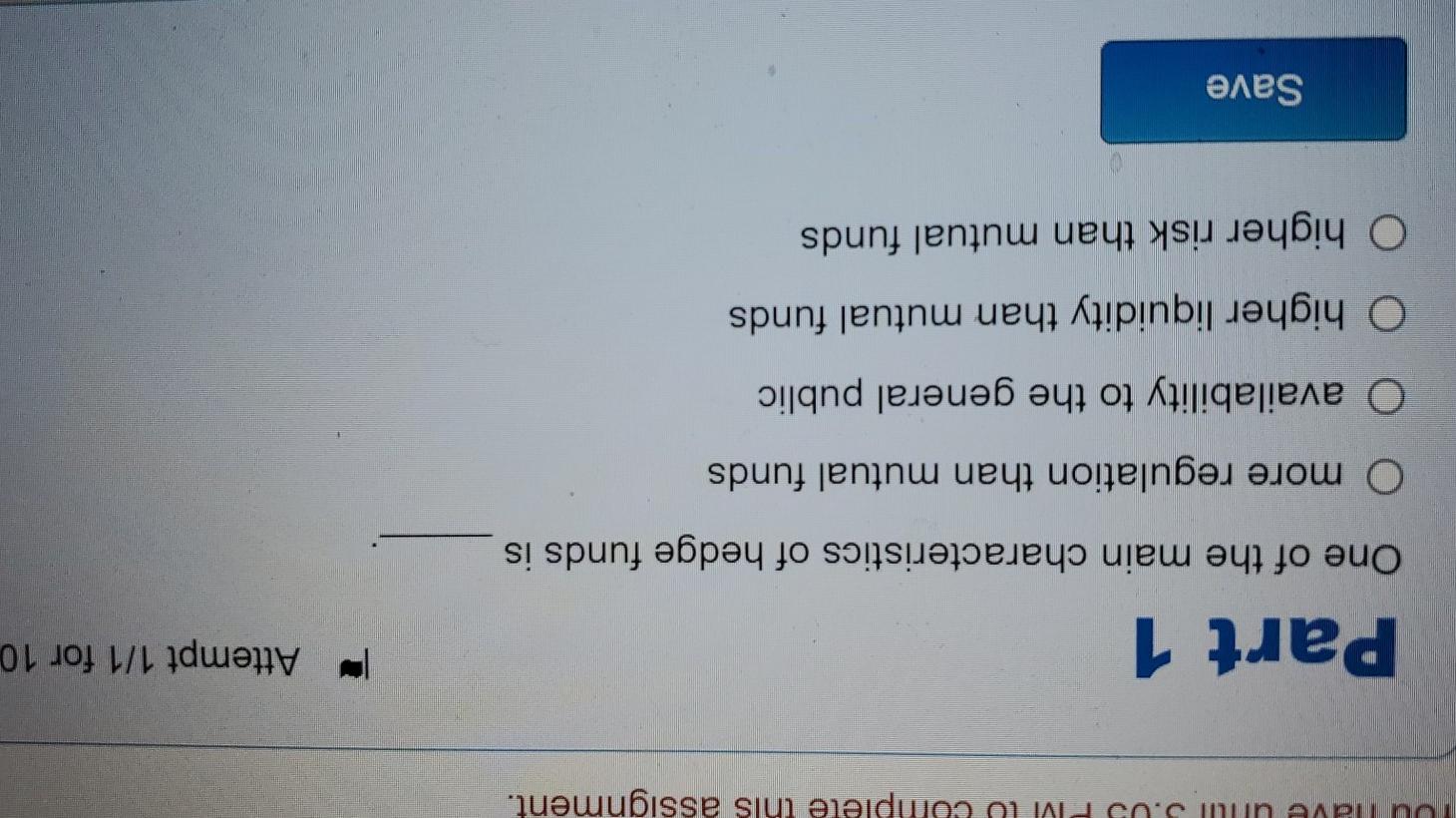 ASAP Tuulave unul 3.03 PM U Complete this assignment. Part 1