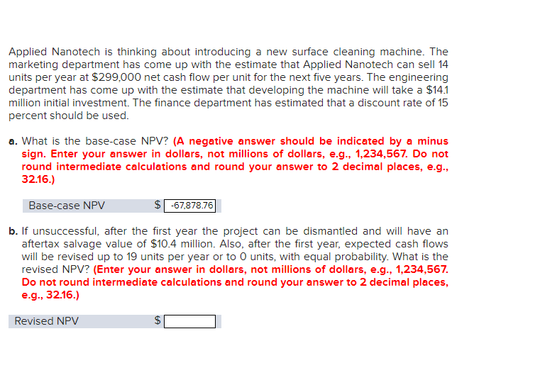  Applied Nanotech is thinking about introducing a new surface cleaning machine.