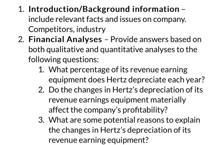 #2 please! 1. Introduction/Background information include relevant facts and issues on company.