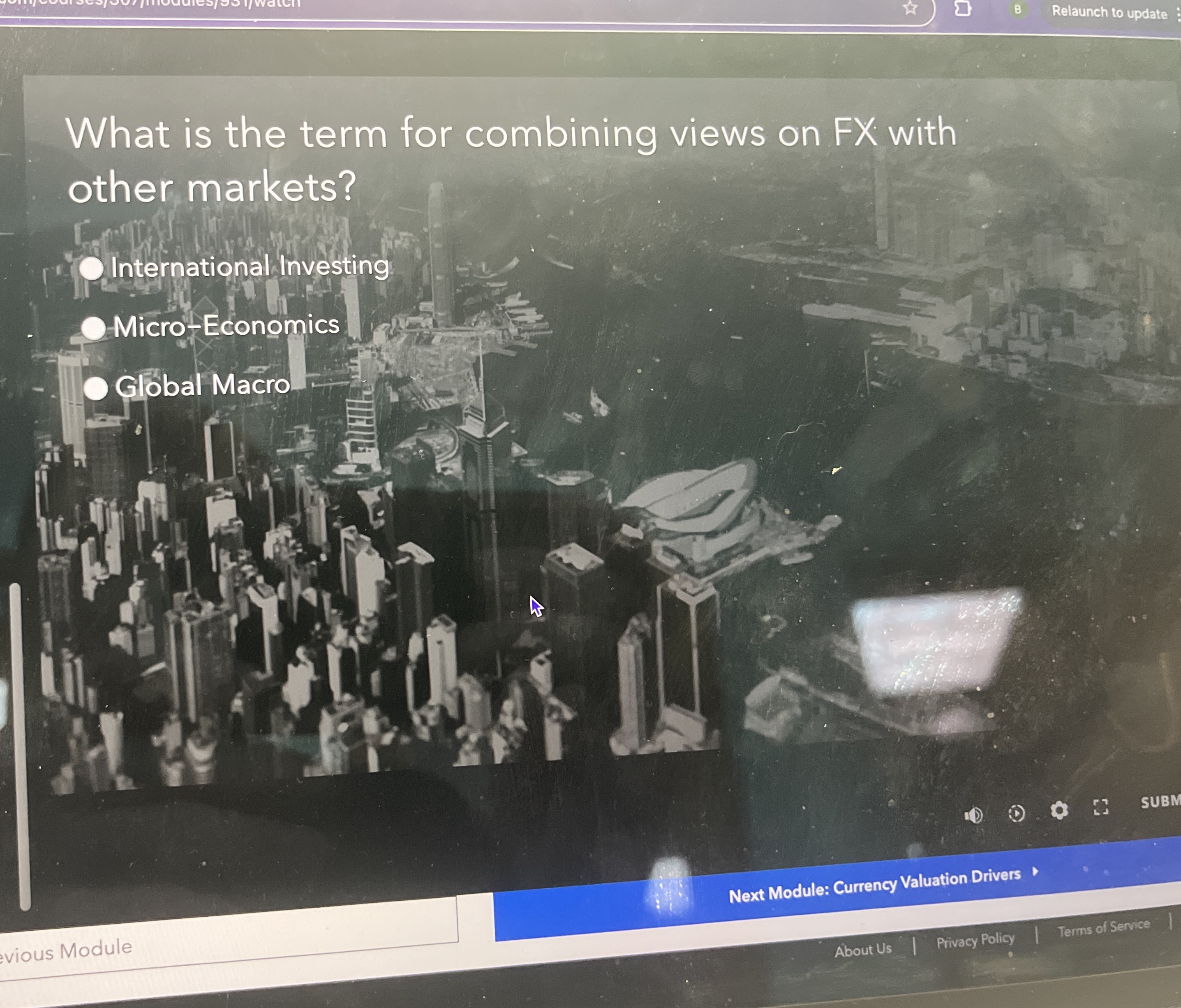  What is the term for combining views on FX with other