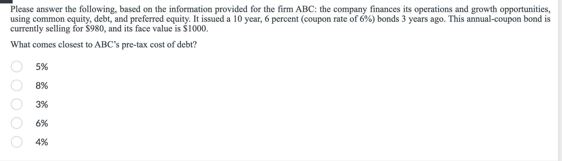 Please answer the following, based on the information provided for the