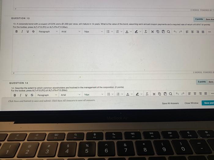  O WHOS POWERED QUESTION 13 4 points Saver 13. A corporate